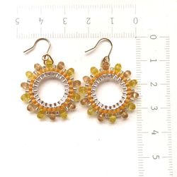 hoop × earrings（orange） 3枚目の画像