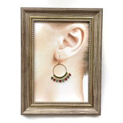 【期間限定】hoop × earrings（Xmas color） 2枚目の画像