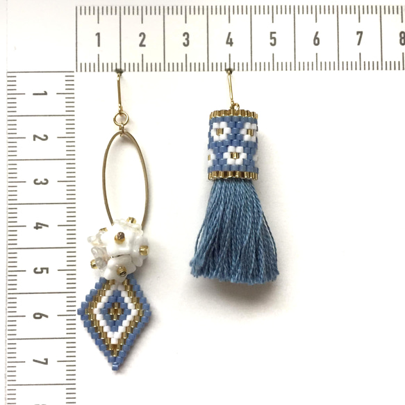 【creema限定】春の福袋 ピアス２点set（blue） 3枚目の画像