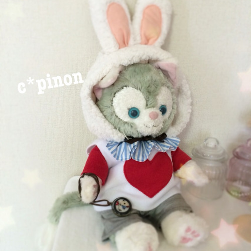 不思議の国のアリス☆白うさぎコスチューム♡ジェラトーニ用