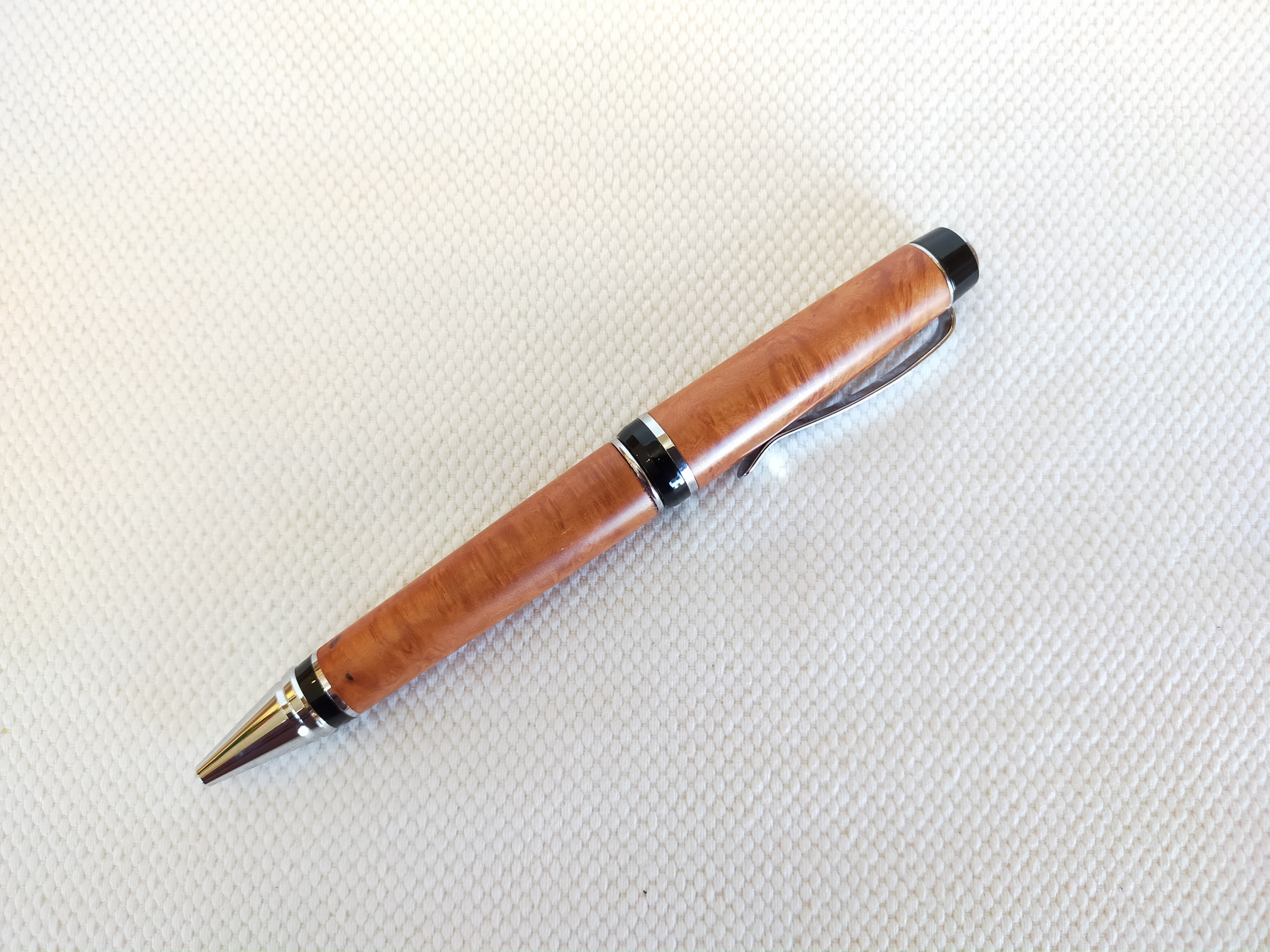 ブライヤー杢　シガータイプボールペン（オプション：ジェットストリーム対応）　2012-04