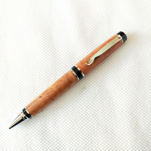 ブライヤー杢シガータイプボールペン（オプション：ジェットストリーム