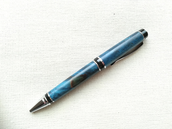 栃杢染め木ボールペン 1711-13 1枚目の画像
