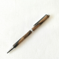 縞黒柿杢スリムボールペン 1901-01 2枚目の画像