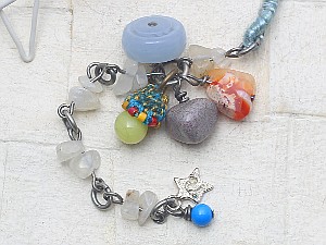 じゃらじゃら　ブレスレット＆アンクレット ブルー系