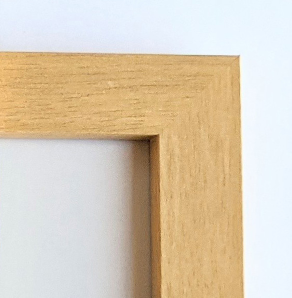 【正方形　白木 木製フレーム : 20cm×20cm】 3枚目の画像