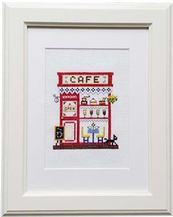 クロスステッチセット【カフェ】：図案・布 キット Biene ビーネ 通販