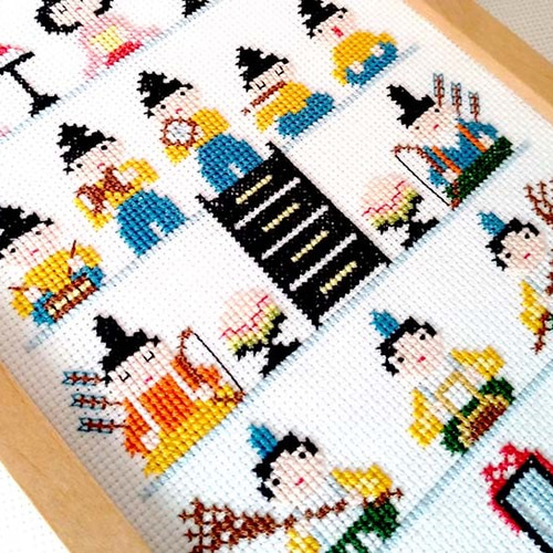 クロスステッチ図案【七段飾り おひな様】 キット Biene ビーネ