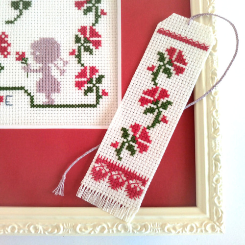 【まぁ】クロスステッチ完成品 クロスステッチミニフレーム＜ハウス＞ | リバティ 生地、編み物、刺繍