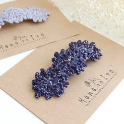 [パッチンピン] 2点セット Antique Lace (glitter purple & light purple) 3枚目の画像