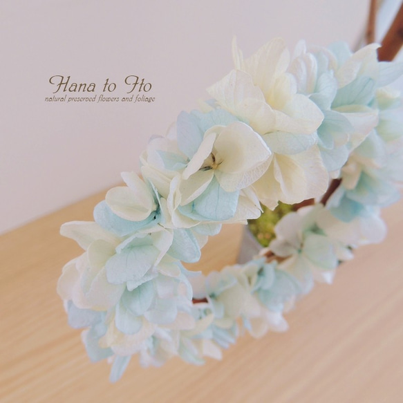 [リース] ドールの花冠　-Baby blue- 2枚目の画像