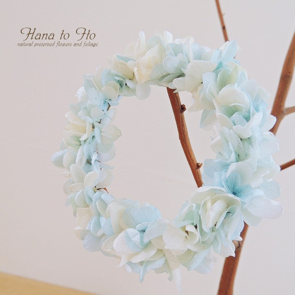 [リース] ドールの花冠　-Baby blue- 4枚目の画像