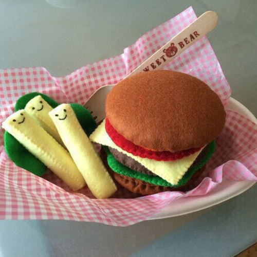 46 フェルトままごと　ハートバーガー　オーダーページ 46 フェルトままごと ハートバーガー オーダーページ