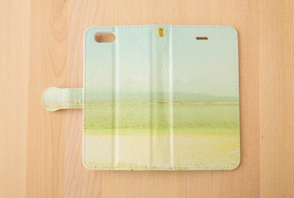 【全機種対応カメラ穴付き】優しい海*iphone/Androidスマホケース【手帳型】 2枚目の画像