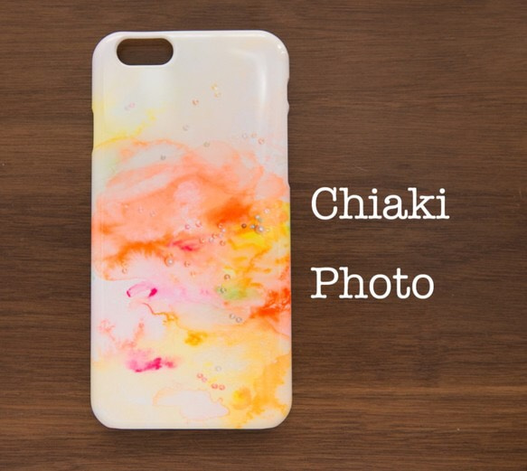 【各機種対応】happy orange*iphoneケース・Androidスマホケース 1枚目の画像