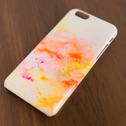 【各機種対応】happy orange*iphoneケース・Androidスマホケース 2枚目の画像