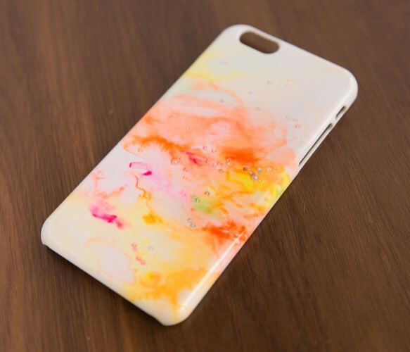 【各機種対応】happy orange*iphoneケース・Androidスマホケース 2枚目の画像