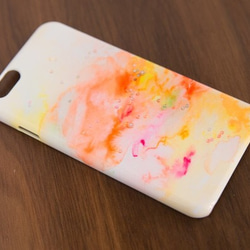 【各機種対応】happy orange*iphoneケース・Androidスマホケース 3枚目の画像