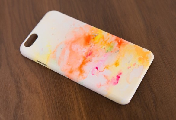 【各機種対応】happy orange*iphoneケース・Androidスマホケース 3枚目の画像