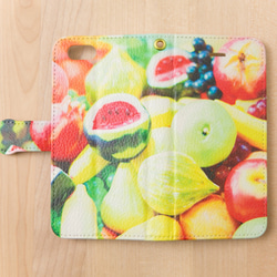 【全機種対応カメラ穴付き】Fruit*iphone/Androidスマホケース【手帳型】 2枚目の画像
