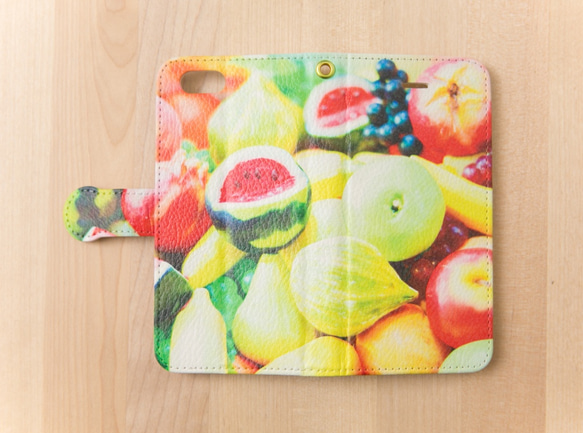 【全機種対応カメラ穴付き】Fruit*iphone/Androidスマホケース【手帳型】 2枚目の画像