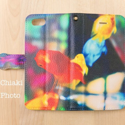 【全機種対応カメラ穴付き】Rainbow Fish*iphone/Androidスマホケース【手帳型】 1枚目の画像