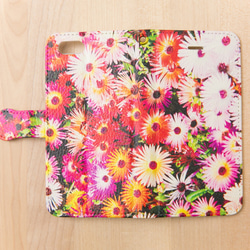 【全機種対応カメラ穴付き】Vivid Pink*iphone/Androidスマホケース【手帳型】 2枚目の画像