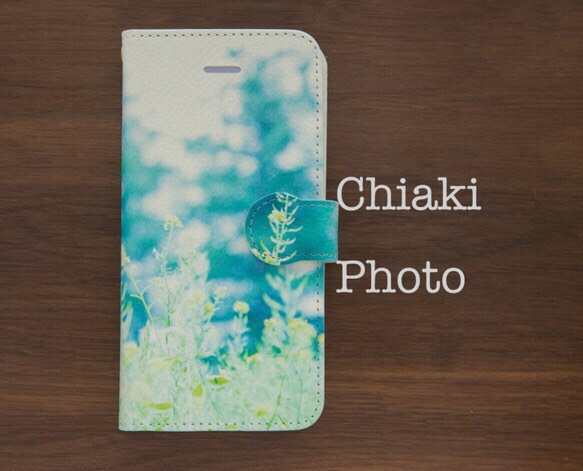 【全機種対応カメラ穴付き】natural flower*iphone/Androidスマホケース【手帳型】 1枚目の画像