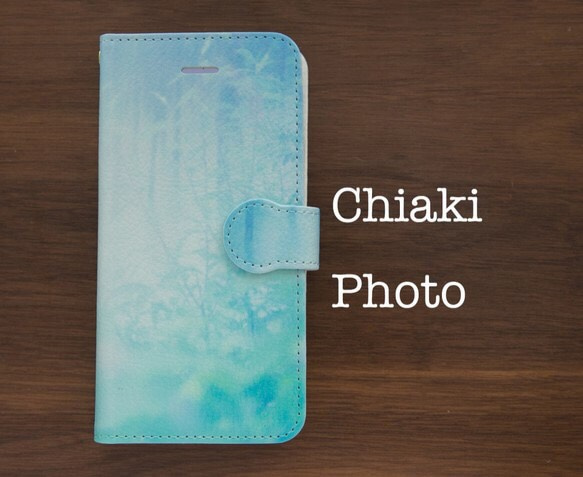 【全機種対応カメラ穴付き】静かな湖畔*iphone/Androidスマホケース【手帳型】 1枚目の画像