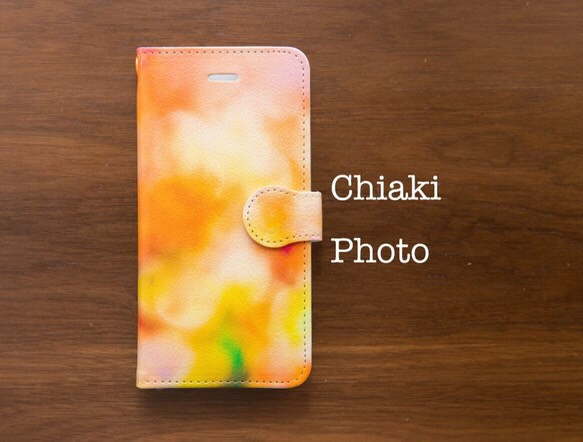 【全機種対応カメラ穴付き】Orange garden*iphone/Androidスマホケース【手帳型】 1枚目の画像