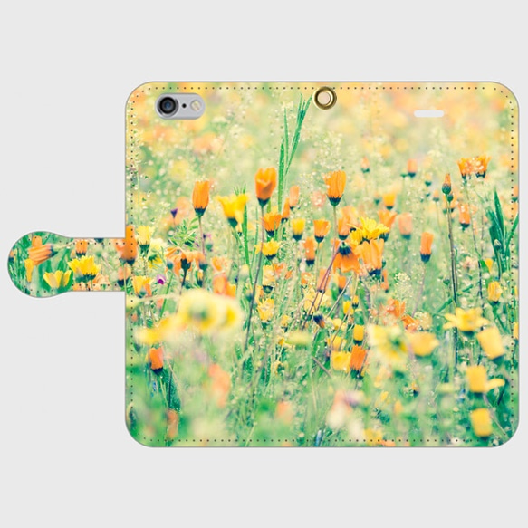 【全機種対応カメラ穴付き】bouquet*iphone/Androidスマホケース【手帳型】 1枚目の画像