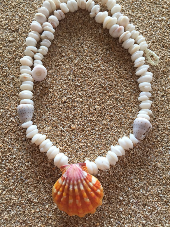 ハワイ購入【希少】Puka Shell Necklace プカシェル ネックレス s-l400.jpg