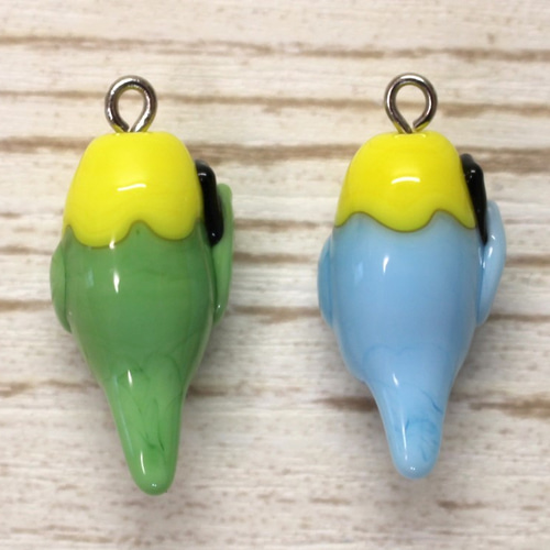 Kao様❤セキセイインコ ペア ストラップ