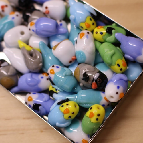 Kao様❤セキセイインコ ペア ストラップ