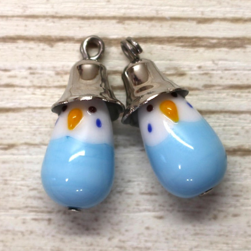 インコさん ストラップ 鈴付き♡