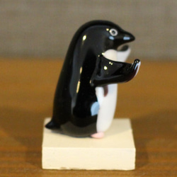 Stopコロナ！玄関で家族を守るペンギンの置物 ガラス 5枚目の画像