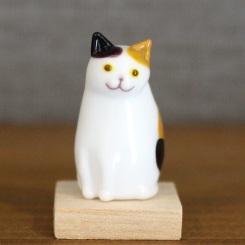 ガラスの猫の置物 ガラスの猫 その他置物 かげねこガラス工房 通販 14940424
