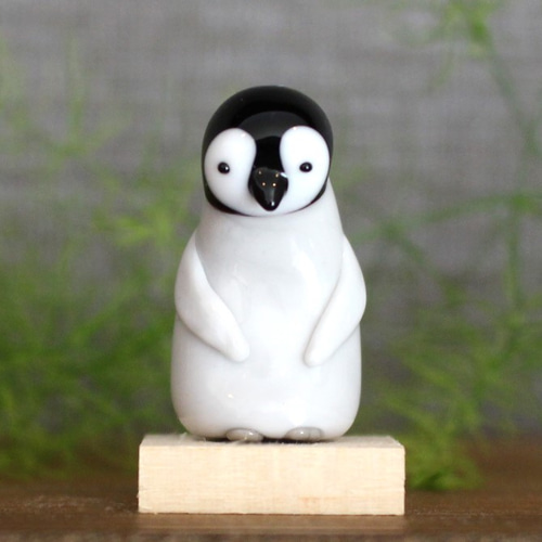 ペンギン ガラス置物 オブジェ 硝子細工 クリスタル Multi Glass