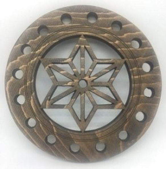 CHC16 クリスタルスピニングプレート 麻炭 Cosmic hemp 麻炭