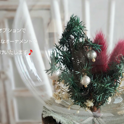 しゃぼんバルーンのX'masポット*white&ゴールド《名入れ出来ます⭐クリスマスカード付き⭐アレンジ 風船》 4枚目の画像