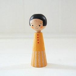 ［conocokeshi］指人形・hand puppet［１０］たんぽぽ色 2枚目の画像