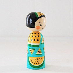 [Conocokeshi]◉水果Kokeshi◉黃西瓜◉8 第3張的照片