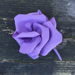 一輪花のコサージュ(薄紫) 3枚目の画像