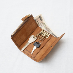 鑰匙包和錢包Quattro / Pueblo Cognac（淺棕色） 第5張的照片
