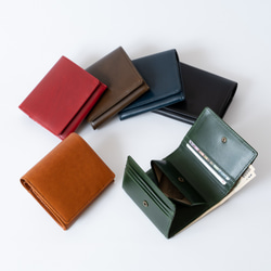 二つ折り財布 Coprire（コプリーレ） イタリア植物タンニン鞣し革・ブスケット【送料無料】 1枚目の画像