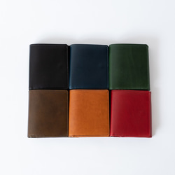 二つ折り財布 Coprire（コプリーレ） イタリア植物タンニン鞣し革・ブスケット【送料無料】 3枚目の画像