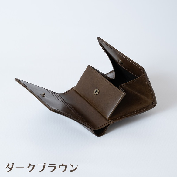 二つ折り財布 Coprire（コプリーレ） イタリア植物タンニン鞣し革・ブスケット【送料無料】 5枚目の画像