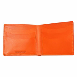 意大利植物單寧皮革配折疊錢包零錢包·Buttero / Orange【免運費】 第4張的照片