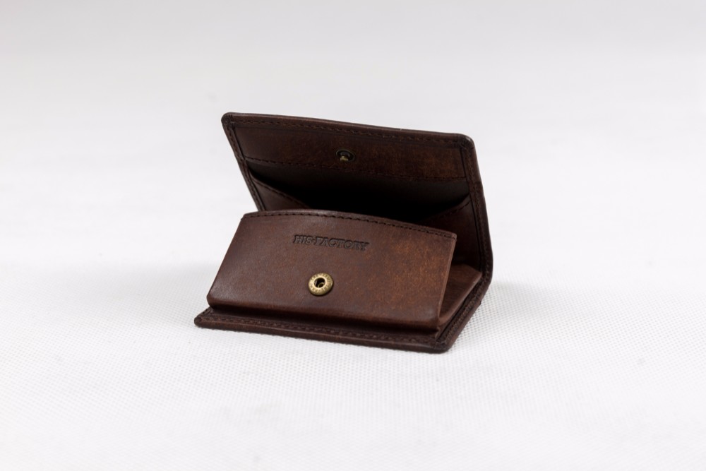 小銭入れ　イタリア植物タンニンなめし革：プエブロ／タバコ