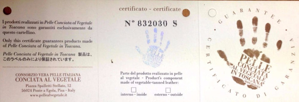 身份證盒（通行證情況）意大利植鞣皮革鎮/煙草 第9張的照片
